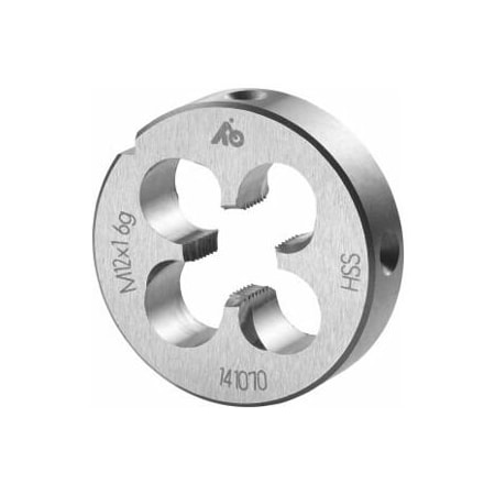 Holex M12X1 HSS Round Die, Closed/Pre-Slit Form 141070 12X1